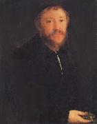 AMBERGER, Christoph Portrait of Cornelius Gros oil